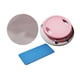 thumbnail image 3 of Rodillo de entrenamiento abdominal con rodilleras para hombres y mujeres, ideal para ejercicios en casa. Rosa, 3 of 8
