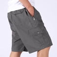 thumbnail image 5 of DPTALR Men's Summer Casual Sports Cargo Shorts, Loose Straight Fit Mid-Length with Multiple Pockets,Dark Gray,Big and Tall Men XXXXL, 5 of 7