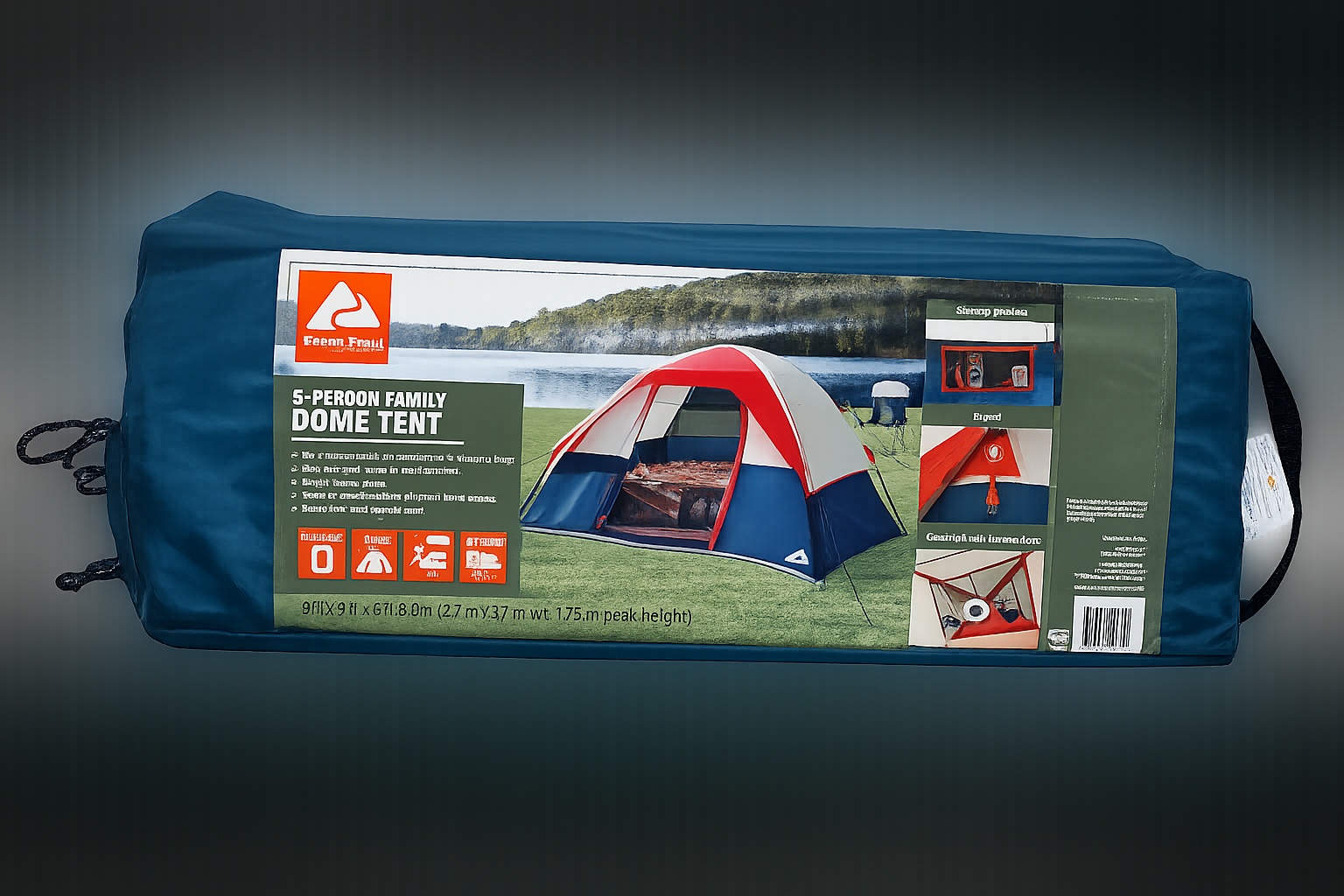 OZARK TRAIL FAMILY DOME TENT FOR 5 PERSONS – 9FT X 8FT