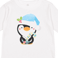 thumbnail image 4 of Inktastic Cute Christmas Penguin in Blue Hat Boys or Girls Long Sleeve Toddler T-Shirt, 4 of 5