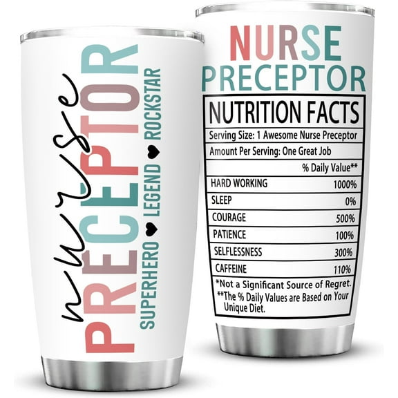 Preceptor Gifts Nursing Nurse Preceptor Gifts Thank You Nurse Preceptor Graduation Appreciation Retirement Gifts from Student Nurse Week Gifts Coffee Tumbler Mug 20oz