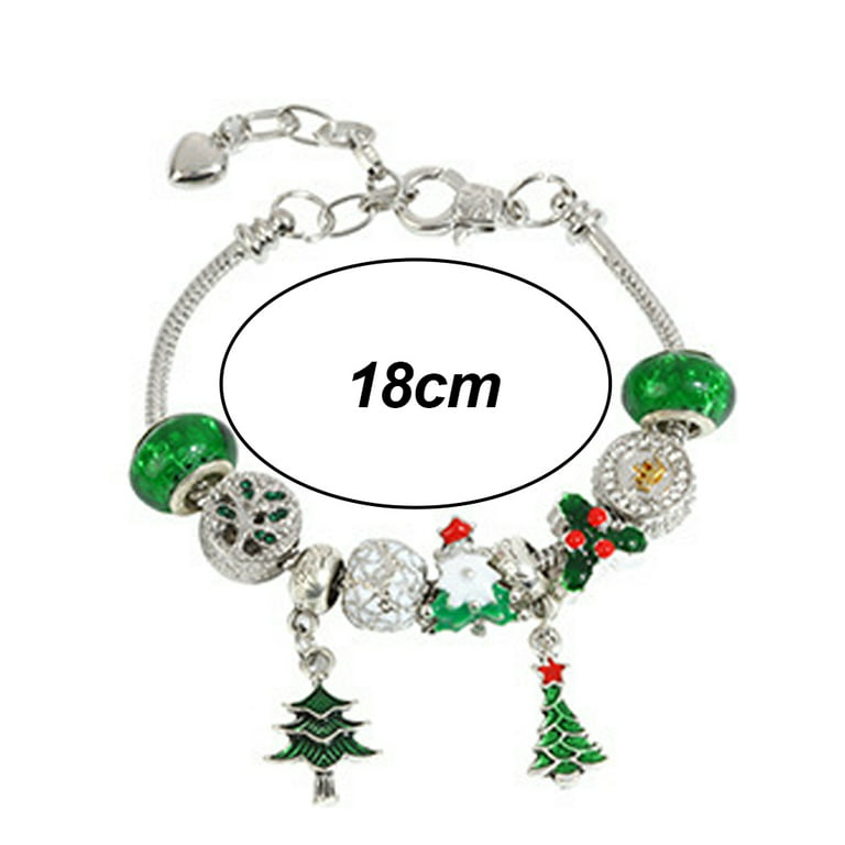 Jingle Bell & Bead Stretch Bracelet Set