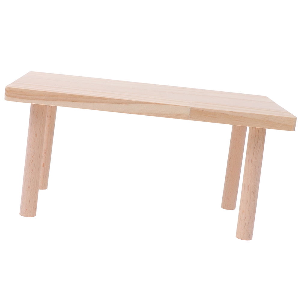 FENGGUIQU Khaki Wood Hamster Platform for Cages Easy Assembly Small Pet Stand for Climbing and Playing