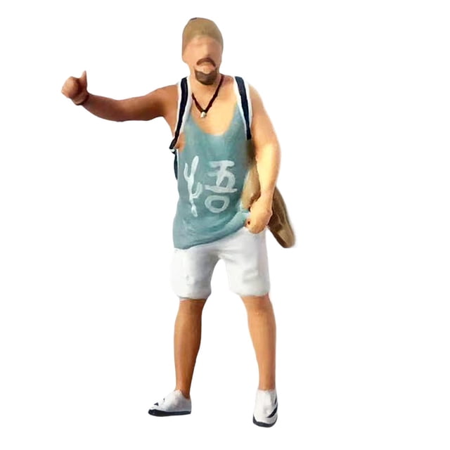 Modelo de Mini personas para hombre, ornamento, Diorama, paisaje, accesorios de fotografía, mesa de arena, figuras de simulación, personas pequeñas, gris