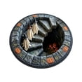 thumbnail image 4 of 3D Halloween Rug, Spooky Ghost 3D Illusion Quilted Round Mat, Soft Non-Slip Fabric Modern Home Decor,35", 4 of 5