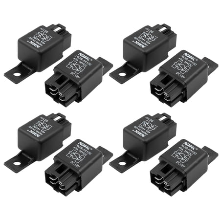 REGALWOVEN 8pcs Universal Black Car Automotive Truck Motor DC 12V 40A 4 Pin SPST Relay price history on PriceWatchPro