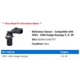 thumbnail image 2 of Reference Sensor - Compatible with 2004 - 2006 Dodge Durango 5.7L V8 2005, 2 of 2