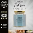 thumbnail image 2 of Just Makes Scents Fresh Linen Scented 8 oz Container Candle with 40 h Burn Time, 2 of 5