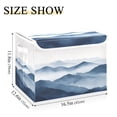 thumbnail image 5 of Yayeee Collapsible Cube Storage Bin with Lid Fabric Closet Decorative Basket with Handles, Watercolor Mountains, 5 of 7