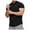 Black, variant on cfhntfmh Mens T-Shirts Summer Slim Stretch Short Sleeve Shirts Athletic Crewneck Running Workout Quick Dry Shirt