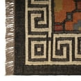 thumbnail image 4 of Kilim Wool Jute Rug – Handwoven Southwestern Area Rug with Tribal Geometric Pattern & Fringe  8 X 12   FEET, 4 of 6