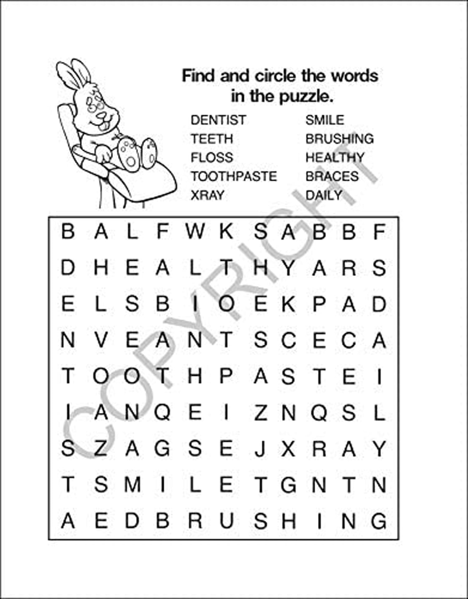 25 Pack - Always Have A Healthy Smile Kid's Coloring & Activity Books