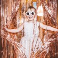 thumbnail image 6 of Uxcell 2 Pcs Black Foil Curtain Backdrop,3.3ft x 8.2ft Tinsel Foil Fringe Curtain, 6 of 6