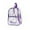 Purple, variant on Clear Backpack Heavy Duty - PVC Transparent Backpack Large Clear Book Bag for College Work