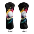 thumbnail image 5 of Uorisanigo 3 Pack Golf Club Head Covers, Driver/Fairway/Hybrid Headcovers, Soft Polyester Lined for Extra Club Protection, Designed to Fit All Woods and Drivers, Accessories, Golf & Grit, 5 of 7