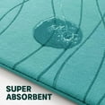 thumbnail image 4 of Memory Foam Bathroom Rug Sets 5 Piece, Ultra Absorbent Bath Mat for Bathroom - Non-Slip Machine Washable & Dry Quickly, 5 Piece Bathroom Mat Set,Teal, 4 of 8