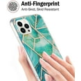 thumbnail image 3 of Case for Samsung A23 5G Shiny Geometric Marble Design Clear Bumper Glossy Case with Camera Screen Protection Anti-Fingerprint Skid Resistant, 3 of 6
