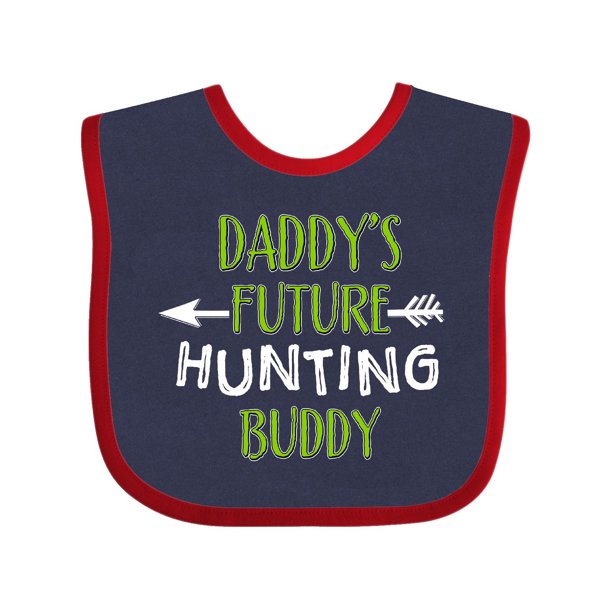 Daddys Future Hunting Buddy Baby Bib Navy and Red One Size Walmart