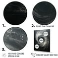 thumbnail image 3 of Designart "Cosmic Current Spiral In Black" Abstract Spirals Canvas Prints, 3 of 7