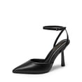 thumbnail image 1 of Zapatos de Tacón Alto DREAM PAIRS Stiletto con Correa al Tobillo Negro Talle 9, 1 of 6