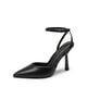 thumbnail image 1 of Tacones Altos DREAM PAIRS con Correa en el Tobillo y Tacón Stiletto Negro 10, 1 of 6