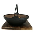thumbnail image 4 of Large Cast Iron Japanese Sukiyaki Shabu Nabe Cooking Hot Pot With Trivet 9.5"D, 4 of 8