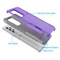 thumbnail image 3 of For Samsung Galaxy A53 5G Case, 2 in 1 Hard PC Phone Case for Samsung Galaxy A53 5G, Rubber & Rugged Shockproof Full Body Protection Case Cover-Purple, 3 of 8