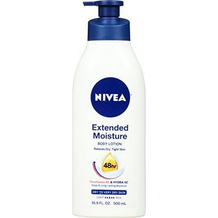 Nivea Extended Moisture Body Lotion 16.9 Fluid Ounce (Pack of 3)