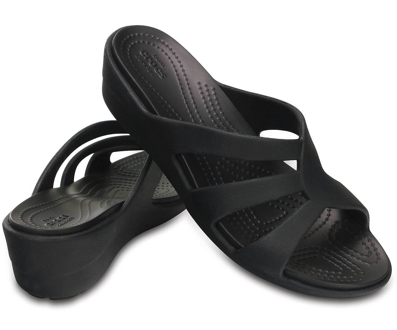 crocs sanrah strappy wedge