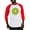 Red/White, variant on CafePress - Kiwi Baseball Jersey - Cotton Baseball Jersey, 3/4 Raglan Sleeve Shirt