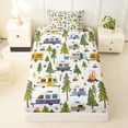 thumbnail image 3 of Erosebridal Kids Camping Twin Sheet Sets For Camper Gifts,Colorful Cartoon RV Bedding For Girl Kids 3-Piece, 3 of 6