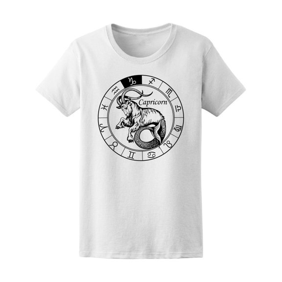 Capricorn Zodiac Sign Circle Tee Men's -Image by Shutterstock