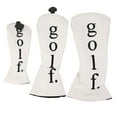 thumbnail image 2 of Golf Club Headcovers Set,Sports Style Soft PU Leather Golf Club Headcovers Set for Training, 2 of 7