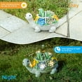 thumbnail image 4 of Solar Turtle Statue with Succulent Planter, Resin Garden Decor Outdoor Light, Waterproof Solar-Powered Lawn Lamp for Yard, Patio, Pathway, Warm White LED Night Light, 4 of 16