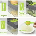 thumbnail image 6 of 15-In-1 Vegetable Fruit Chopper Cutter Food Onion Veggie Dicer Slicer Kitchen, 6 of 11