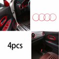 thumbnail image 1 of 4P for Honda HR-V HRV 2016-2022 ABS Red Inner Door Speaker Ring F for Ram e Cover Trim, 1 of 1
