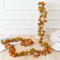 thumbnail image 2 of Coofit 5PCS Artificial Rose Vine Plastic Hanging Flower Vine Rose Flower Garland, 2 of 10