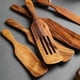 thumbnail image 4 of Juego de utensilios de cocina Fityle de 4/5 piezas, espátulas de madera para cocinar 4 piezas, 4 of 6