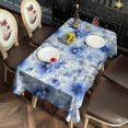 thumbnail image 2 of Pioneer Flower Floral Print Pattern Rectangle Tablecloth 60"x102",Waterproof Polyester Rectangle Table Cloth, Wipeable Spillproof Polyester Tablecloth for Dining, Camping, Indoor and Outdoor, 2 of 6