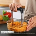thumbnail image 4 of Heavy Duty Potato Masher, Stainless Steel Integrated Masher Kitchen Tool & Food Masher/Potato Smasher with Non-slip Handle, Perfect for Bean, Vegetable, Fruits, Meat, 4 of 9