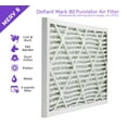 thumbnail image 3 of 20x20x1, Purolator DMK80 Extended Surface Pleated Air Filter, Mechanical MERV 8, (6 Pack), 3 of 6