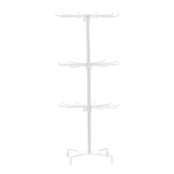 WE-POLUJ 3 Level Display Rack with Rotating Feature Jewelry Display Fixture Display Stand