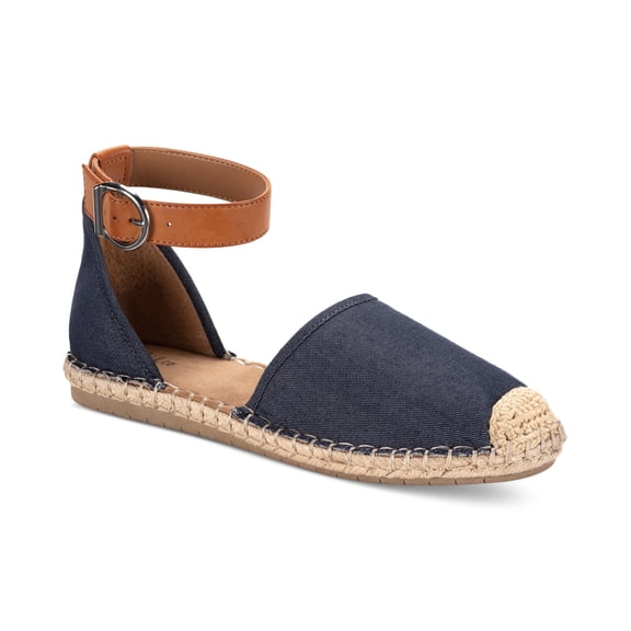 Style Co Paminaa Flat Sandals Navy Denim 6M