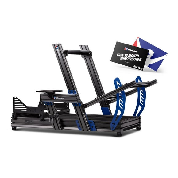 Next Level Racing® F-GT Elite Formula and GT Aluminium Profile Simulator Cockpit iRacing Edition
