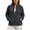 S2503-Dark Gray, variant on Ladies Polar Fleece Zip Jacket Mock Neck Warm Soft Casual Fall Outerwear Coat with Pockets Plus Size for Winter Outdoor Sports Daily Wear S