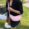 thumbnail image 2 of Bolso de bola de masa para mujer Bolso bandolera pequeño Bolso de hombro con correa ajustable (Rosa), 2 of 7