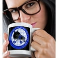 thumbnail image 2 of 3dRose, Derby Chicks Roll With It Blue and Black with Black Roller Skate, 15oz Mug, 2 of 7