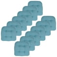 thumbnail image 2 of Indoor-Outdoor Reversible Patio Seat Cushion Pad 2-4-6-12 Pack 19" x 19" Teal, 2 of 4