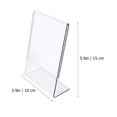 thumbnail image 2 of OATIPHO  3Pcs Acrylic Sign Holder Stand for Bar with Wide Flat Base, 2 of 7