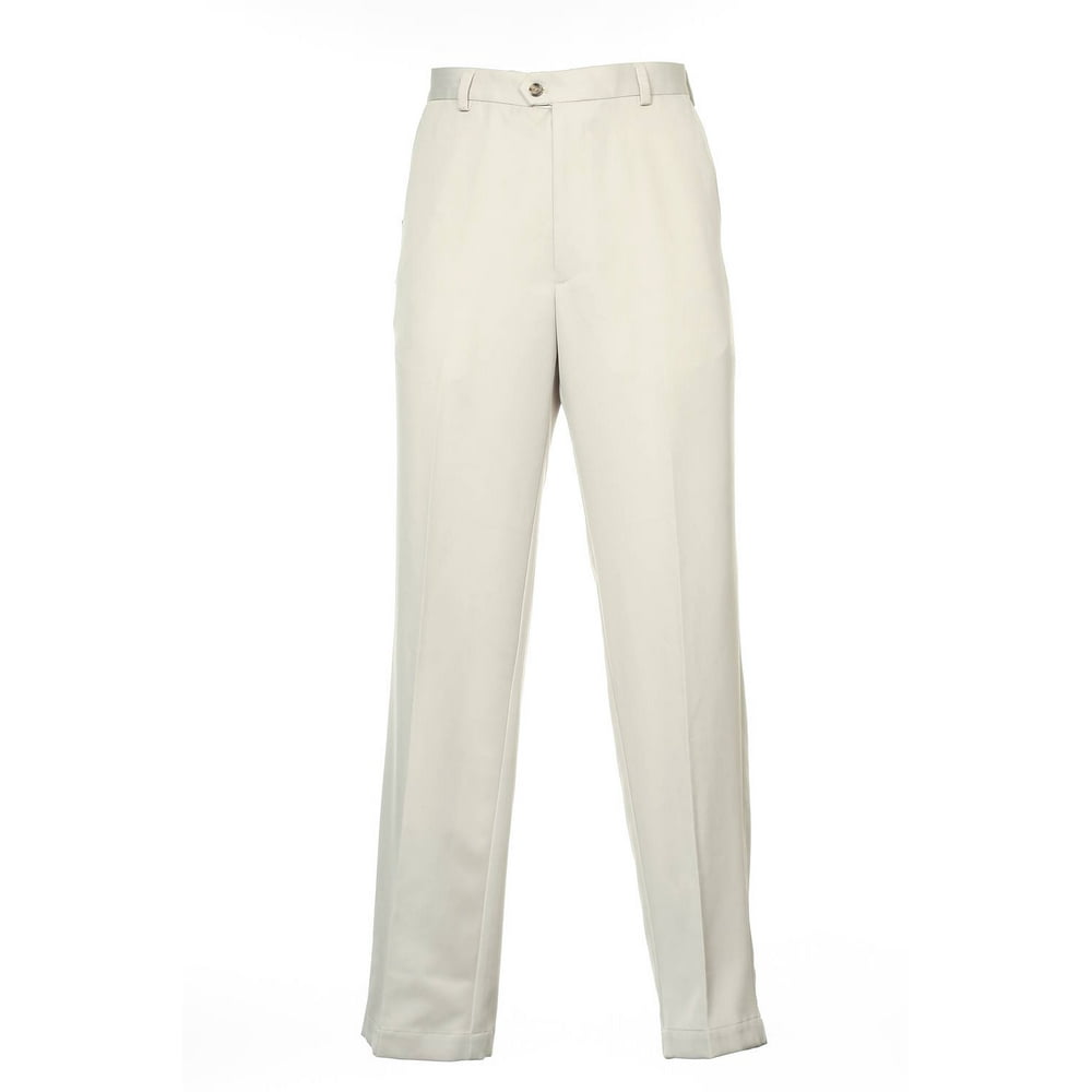 IZOD - Izod Khaki Pleated Pants | Size 34x34 - Walmart.com - Walmart.com